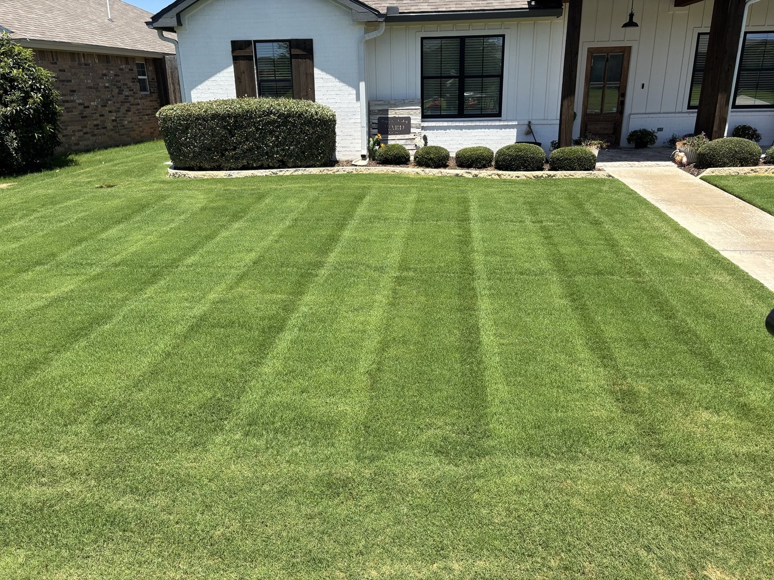 Well-maintained San Angelo lawn