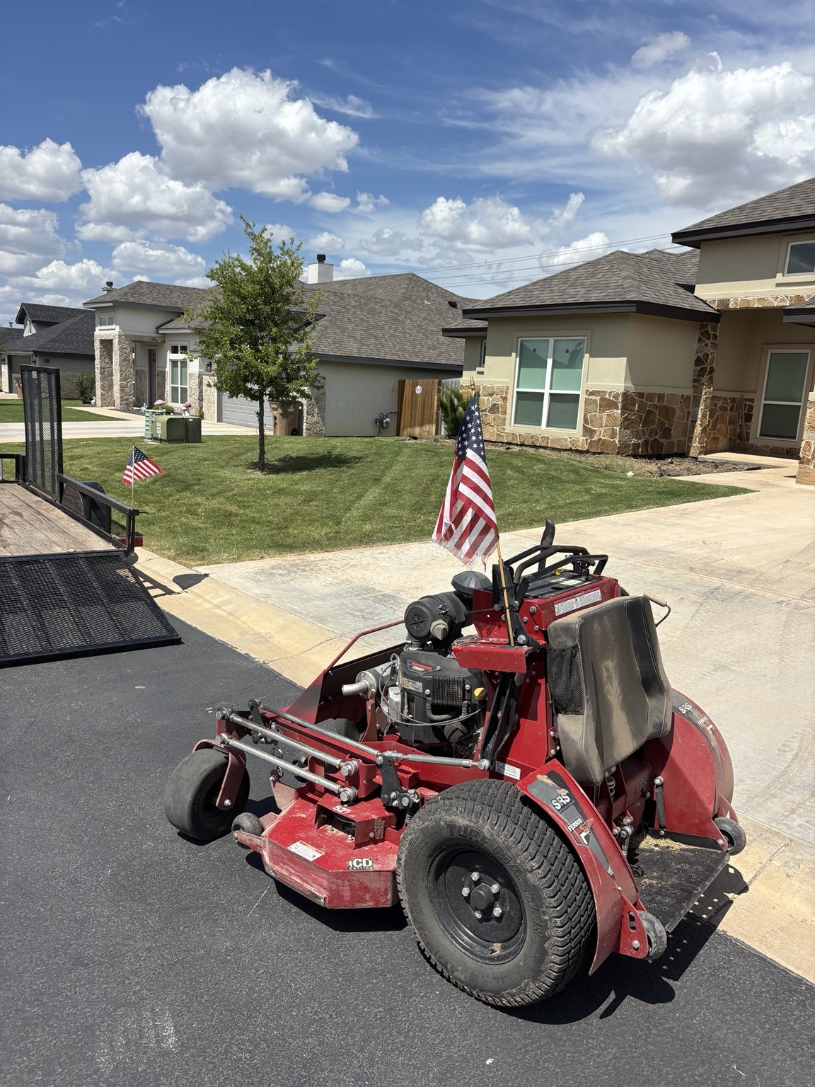 Commercial mower used by Polo Outdoor